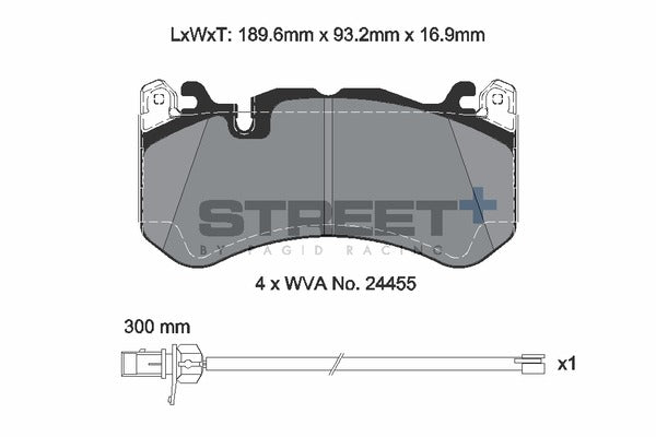Pagid Racing Street+ Brake Pads T8073SP2001