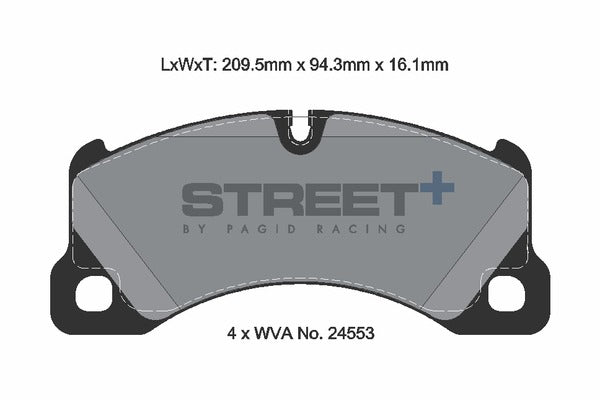 Pagid Racing Street+ Brake Pads T8077SP2001