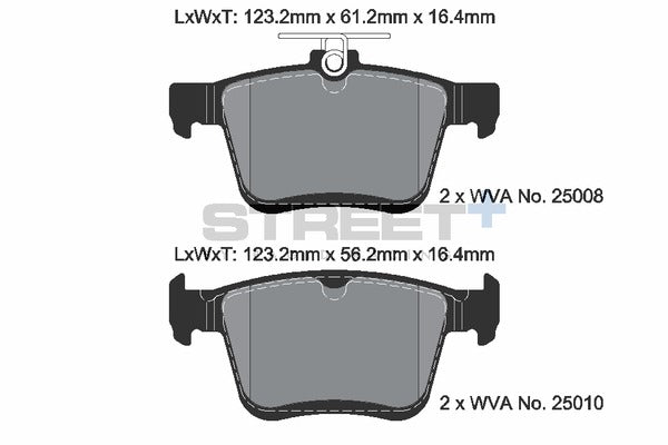 Pagid Racing Street+ Brake Pads T8101SP2001