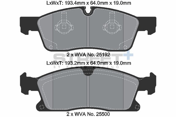 Pagid Racing Street+ Brake Pads T8112SP2001