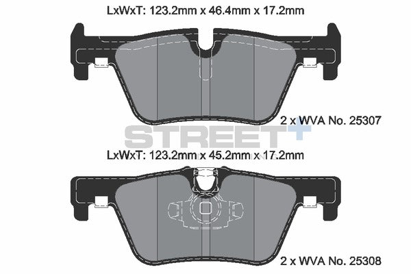 Pagid Racing Street+ Brake Pads T8117SP2001