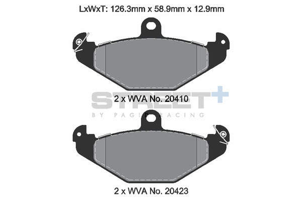 Pagid Racing Street+ Brake Pads T8150SP2001