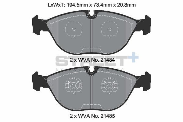Pagid Racing Street+ Brake Pads T8156SP2001