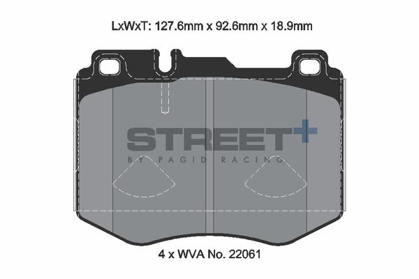 Pagid Racing Street+ Brake Pads T8160SP2001