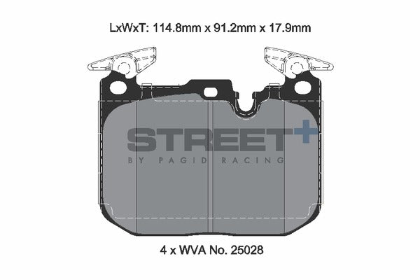Pagid Racing Street+ Brake Pads T8194SP2001