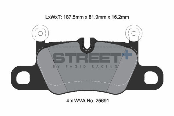 Pagid Racing Street+ Brake Pads T8275SP2001