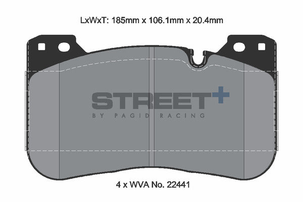 Pagid Racing Street+ Brake Pads T8289SP2001