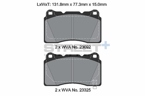 Pagid Racing Street+ Brake Pads T8300SP2001
