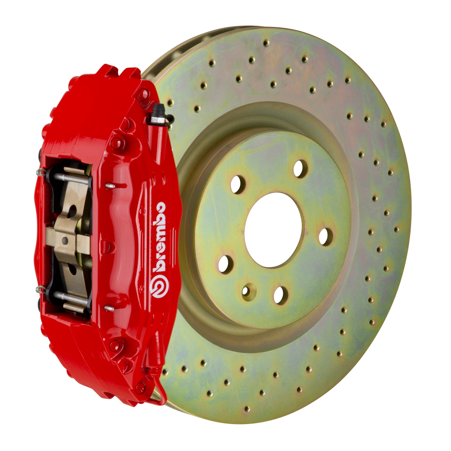 Front Brembo Gran Turismo Braking Upgrade Kit (1B47001A) GT / A4 Caliper with 4-Pistons & 1-piece 332x32 Disc