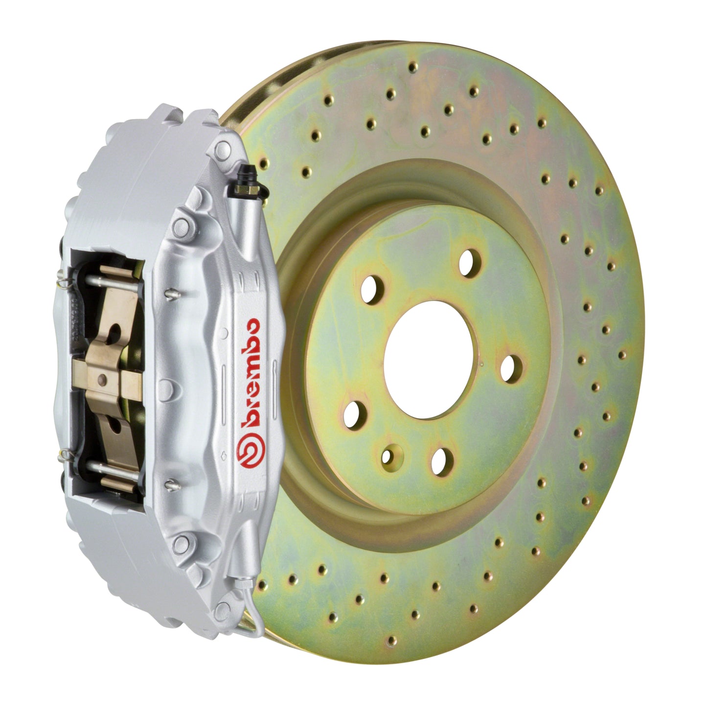 Front Brembo Gran Turismo Braking Upgrade Kit (1B47001A) GT / A4 Caliper with 4-Pistons & 1-piece 332x32 Disc