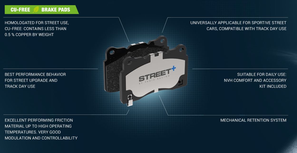 Pagid Racing Street+ Brake Pads T8314SP2001
