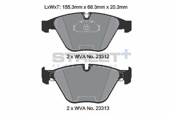 Pagid Racing Street+ Brake Pads T8024SP2001