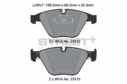 Pagid Racing Street+ Brake Pads T8024SP2001