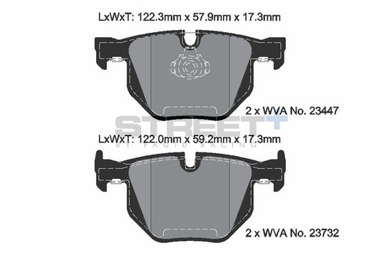 Pagid Racing Street+ Brake Pads T8031SP2001