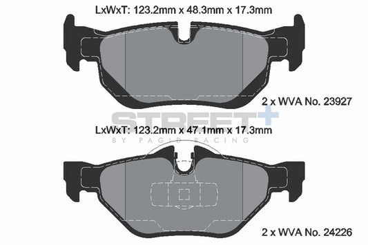 Pagid Racing Street+ Brake Pads T8051SP2001