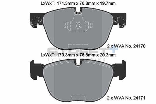 Pagid Racing Street+ Brake Pads T8060SP2001
