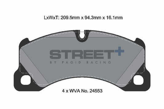 Pagid Racing Street+ Brake Pads T8077SP2001