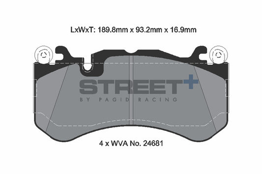 Pagid Racing Street+ Brake Pads T8086SP2001