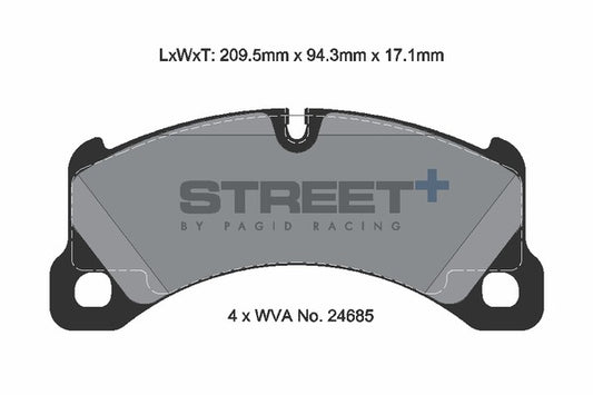 Pagid Racing Street+ Brake Pads T8087SP2001
