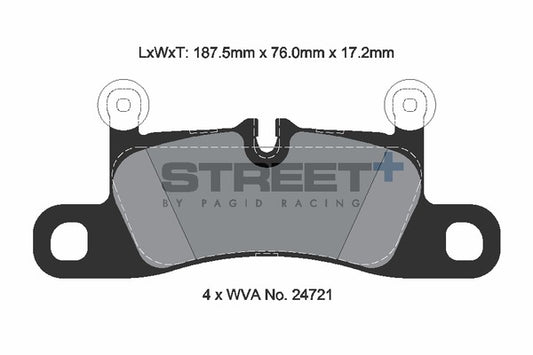 Pagid Racing Street+ Brake Pads T8091SP2001