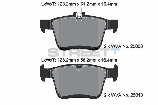 Pagid Racing Street+ Brake Pads T8101SP2001