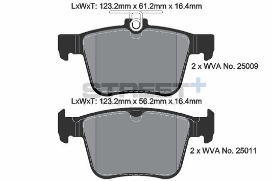 Pagid Racing Street+ Brake Pads T8102SP2001