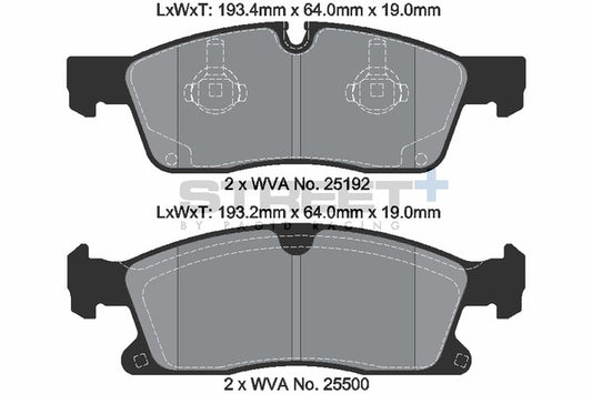 Pagid Racing Street+ Brake Pads T8112SP2001