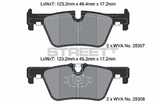 Pagid Racing Street+ Brake Pads T8117SP2001