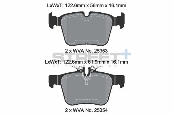Pagid Racing Street+ Brake Pads T8118SP2001