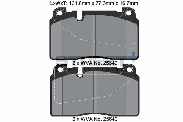 Pagid Racing Street+ Brake Pads T8121SP2001