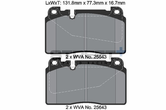 Pagid Racing Street+ Brake Pads T8121SP2001