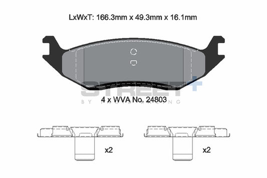 Pagid Racing Street+ Brake Pads T8137SP2001
