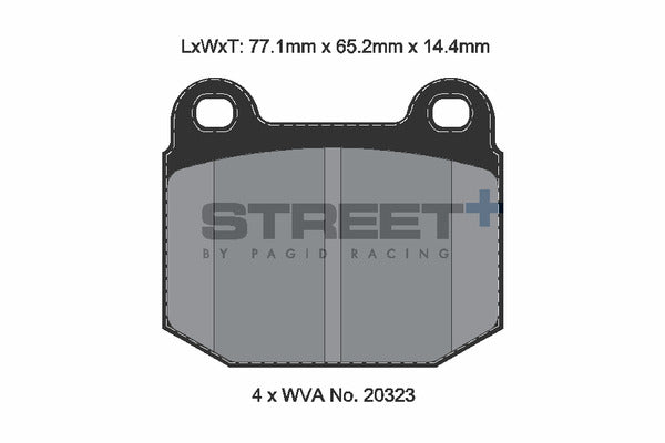 Pagid Racing Street+ Brake Pads T8148SP2001