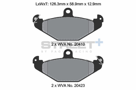 Pagid Racing Street+ Brake Pads T8150SP2001