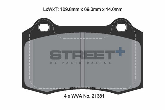 Pagid Racing Street+ Brake Pads T8155SP2001