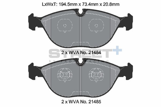 Pagid Racing Street+ Brake Pads T8156SP2001