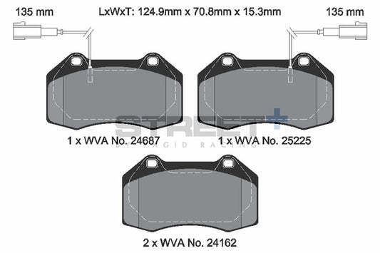 Pagid Racing Street+ Brake Pads T8190SP2001