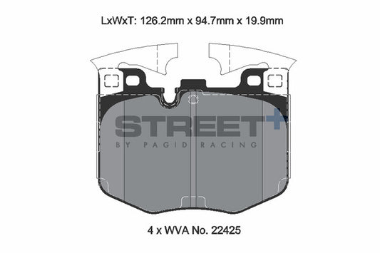 Pagid Racing Street+ Brake Pads T8209SP2001