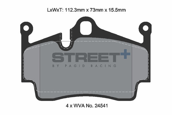 Pagid Racing Street+ Brake Pads T8274SP2001