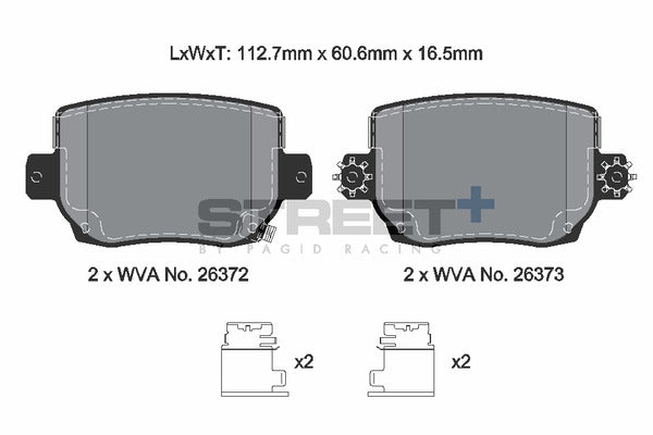 Pagid Racing Street+ Brake Pads T8281SP2001