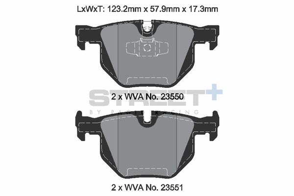Pagid Racing Street+ Brake Pads T8298SP2001