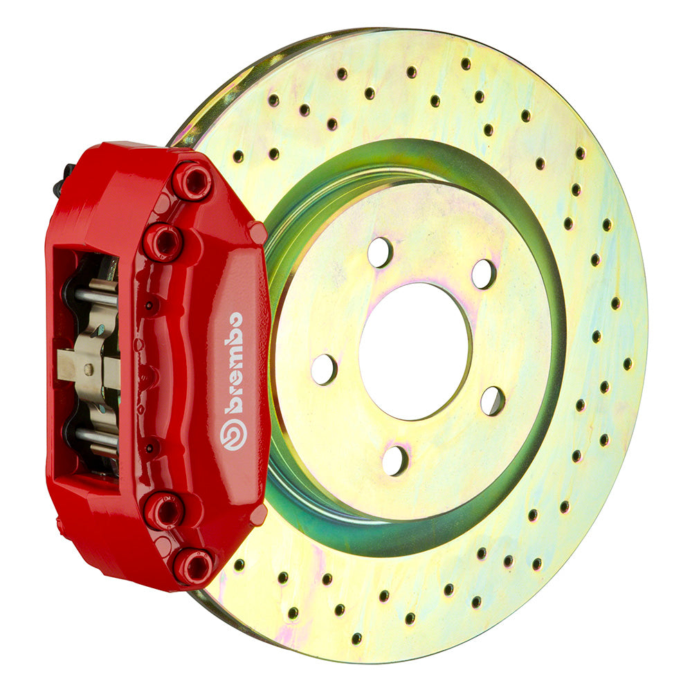 Front Brembo Gran Turismo Braking Upgrade Kit (1B17001A) GT / A4 Caliper with 4-Pistons & 2-piece 332x32 Disc