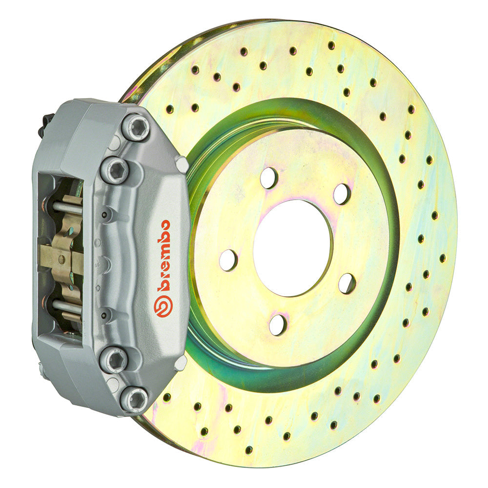 Front Brembo Gran Turismo Braking Upgrade Kit (1A46002A) GT / A4 Caliper with 4-Pistons & 1-piece 323x28 Disc