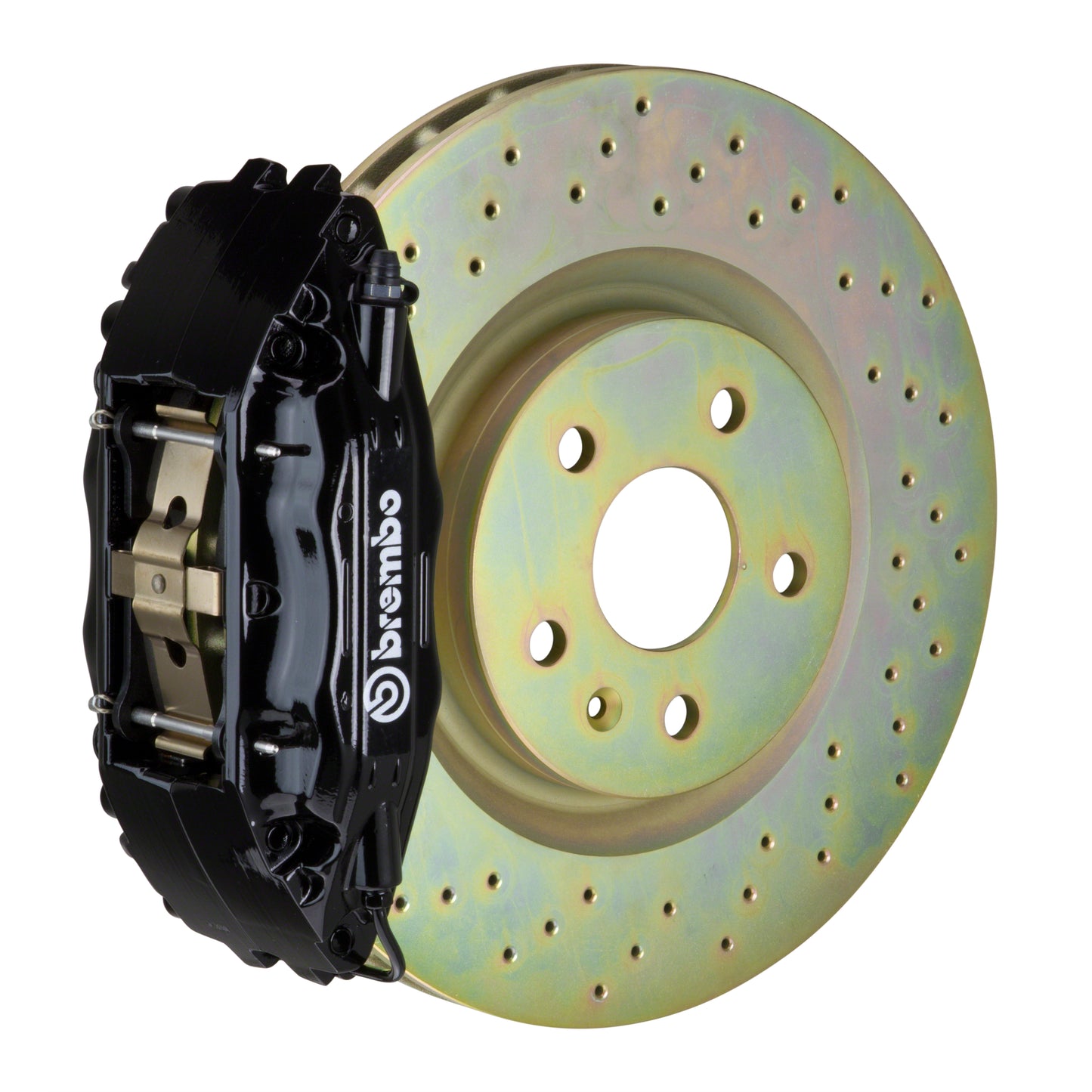 Front Brembo Gran Turismo Braking Upgrade Kit (1B47001A) GT / A4 Caliper with 4-Pistons & 1-piece 332x32 Disc