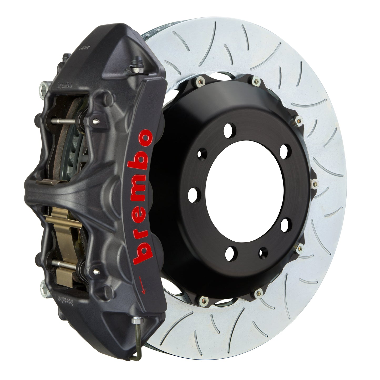 Front Brembo Gran Turismo Braking Upgrade Kit (1M18040AS) GT / S6 Caliper with 6-Pistons & 2-piece 355x32 Disc
