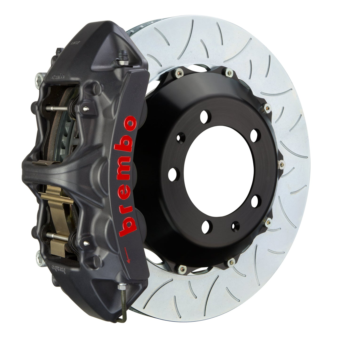 Front Brembo Gran Turismo Braking Upgrade Kit (1M18037AS) GT / S6 Caliper with 6-Pistons & 2-piece 355x32 Disc