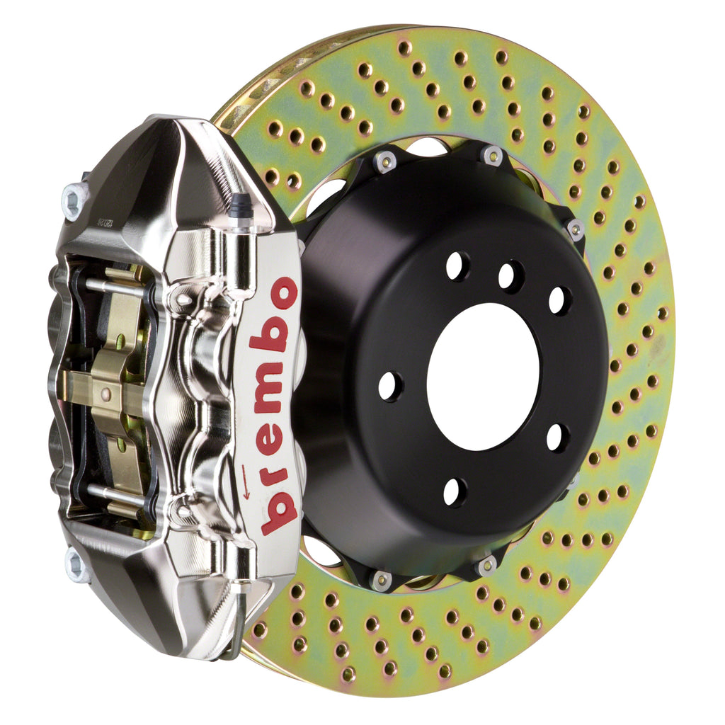 Front Brembo Gran Turismo Braking Upgrade Kit (1P18003AR) GT / R4 Caliper with 4-Pistons & 2-piece 345x28 Disc