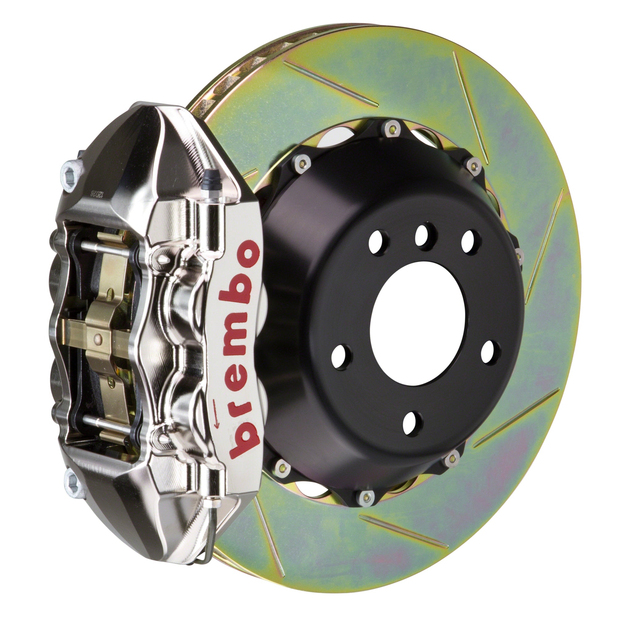 Front Brembo Gran Turismo Braking Upgrade Kit (1P18003AR) GT / R4 Caliper with 4-Pistons & 2-piece 345x28 Disc