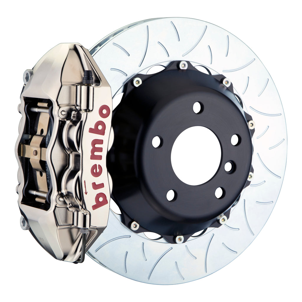 Front Brembo Gran Turismo Braking Upgrade Kit (1P18003AR) GT / R4 Caliper with 4-Pistons & 2-piece 345x28 Disc
