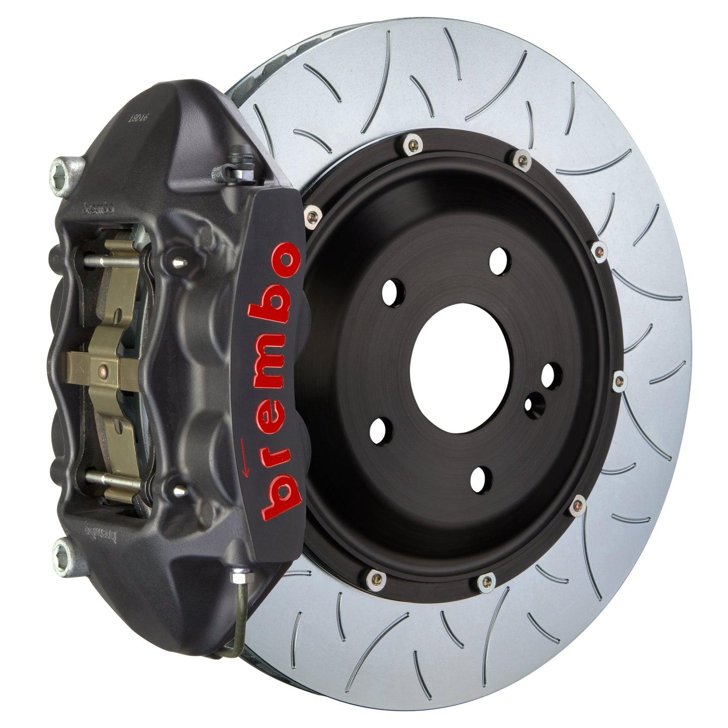 Front Brembo Gran Turismo Braking Upgrade Kit (1P18004AS) GT / S4 Caliper with 4-Pistons & 2-piece 345x28 Disc